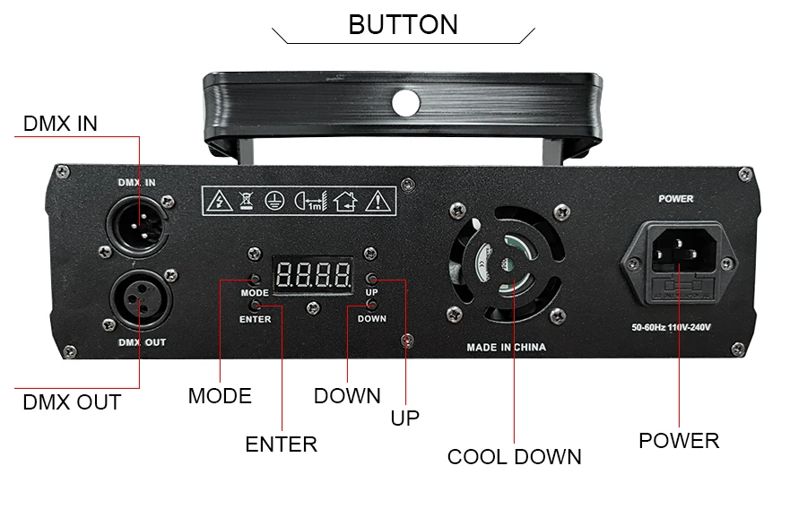 Disco Dual Lens RGB Beam Line Scanner Projector Laser Lamp Dmx512 Suitable for Disco Dj Party Wedding Bar Stage Light