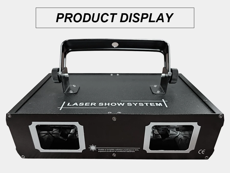 Disco Dual Lens RGB Beam Line Scanner Projector Laser Lamp Dmx512 Suitable for Disco Dj Party Wedding Bar Stage Light