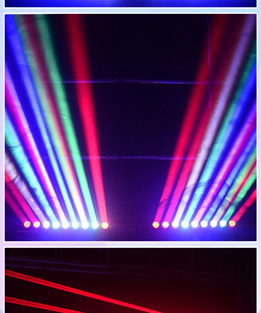 From EU 8X15W LED Bar Beam Moving Head Lights RGBW 4IN1 DMX512 Control Multicolor Stage Professional Lighting for DJ Disco