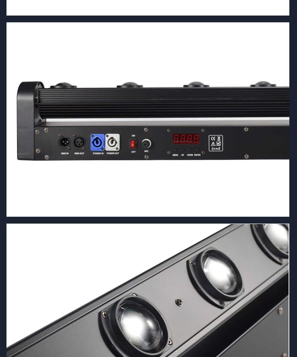 From EU 8X15W LED Bar Beam Moving Head Lights RGBW 4IN1 DMX512 Control Multicolor Stage Professional Lighting for DJ Disco