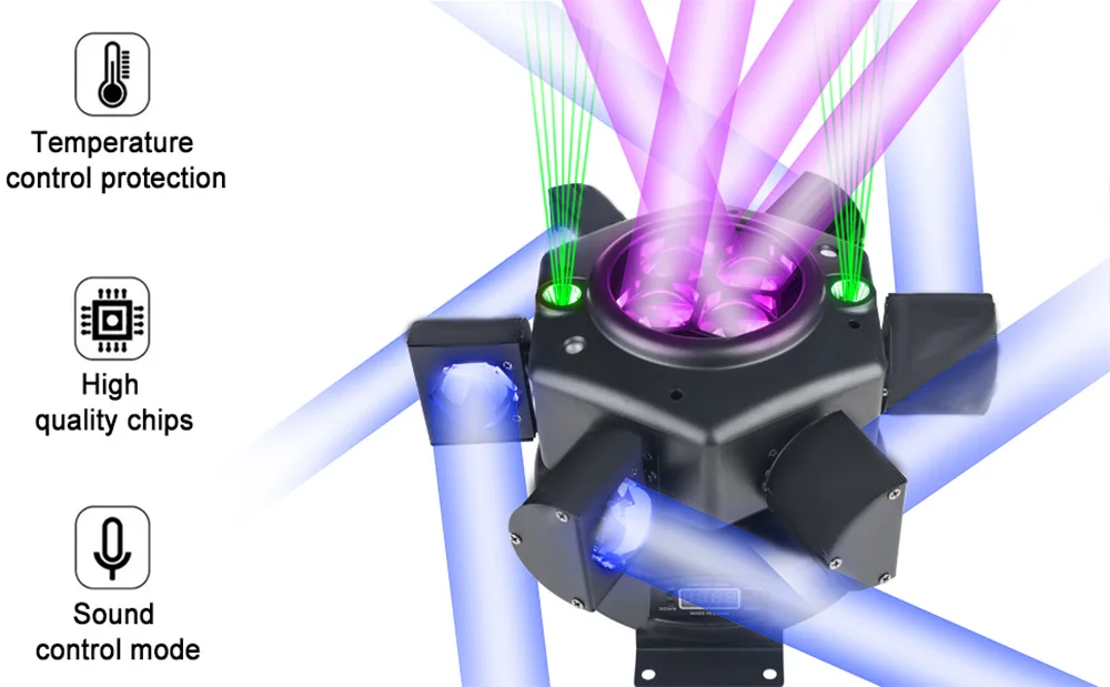 150W Moving Head Beam Light RG Laser Stage Light Strobe DMX Controller DJ Disco Light RGB Rotating Party Christmas lights Bar