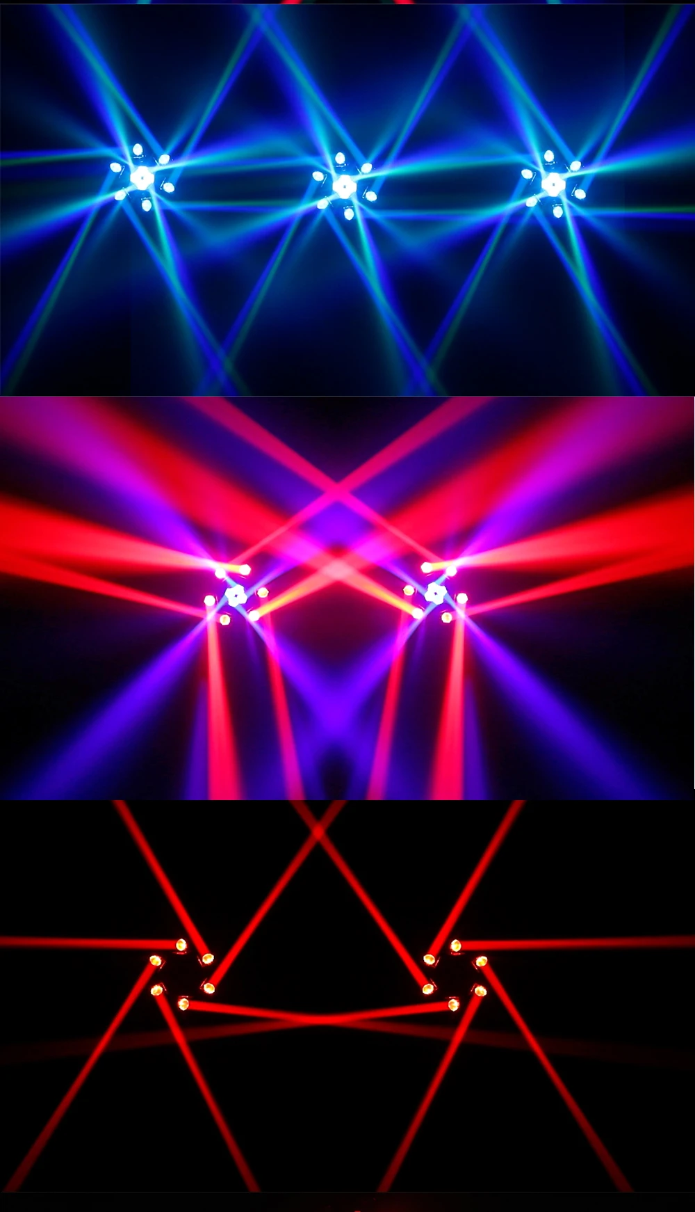 150W Moving Head Beam Light RG Laser Stage Light Strobe DMX Controller DJ Disco Light RGB Rotating Party Christmas lights Bar