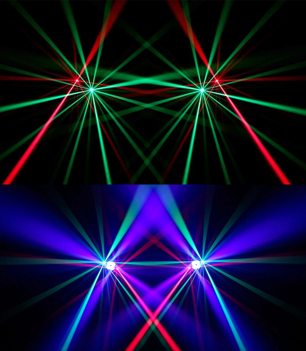150W Moving Head Beam Light RG Laser Stage Light Strobe DMX Controller DJ Disco Light RGB Rotating Party Christmas lights Bar