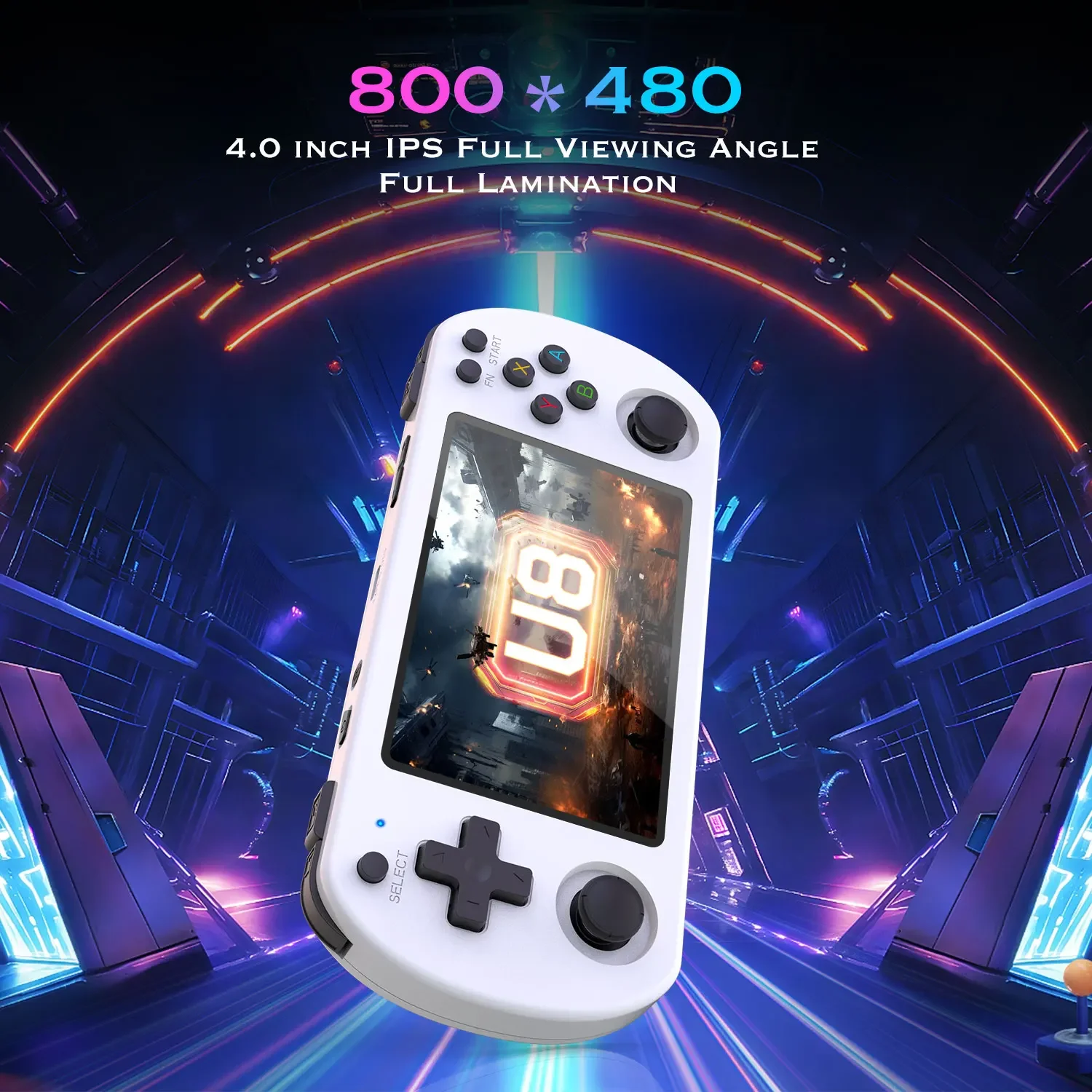 U8 Retro Handheld Video Game Console 128G 64G Linux System 4.0-inch IPS Screen