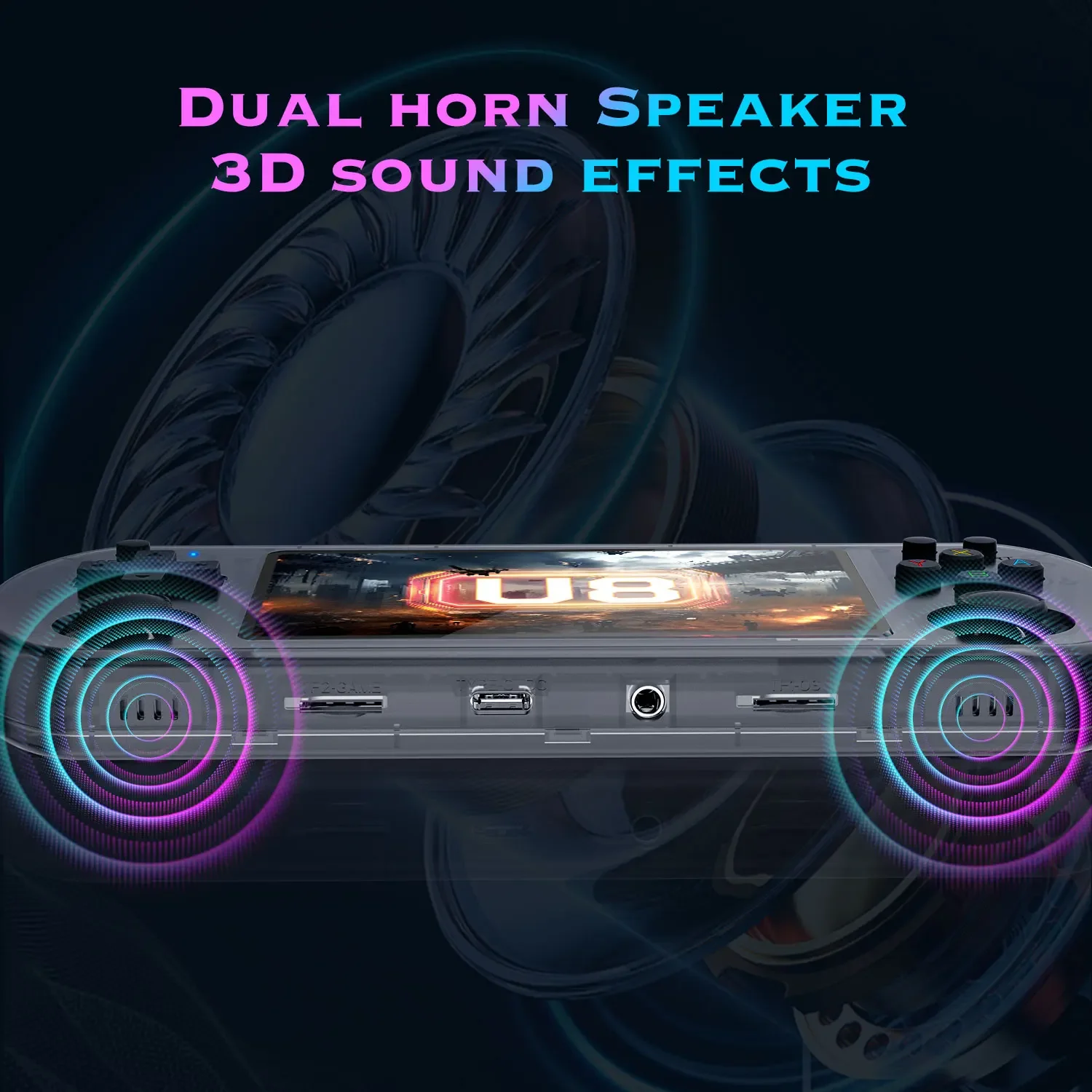 U8 Retro Handheld Video Game Console 128G 64G Linux System 4.0-inch IPS Screen