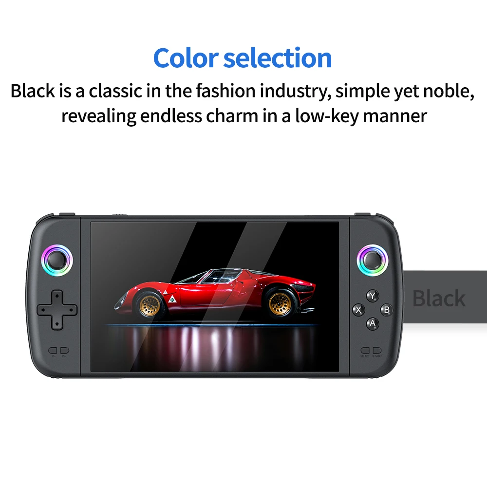 BOYHOM 2025 M27 Big Screen 7 inches display Handheld Game Player supports PSP etc30+simulators game rocker