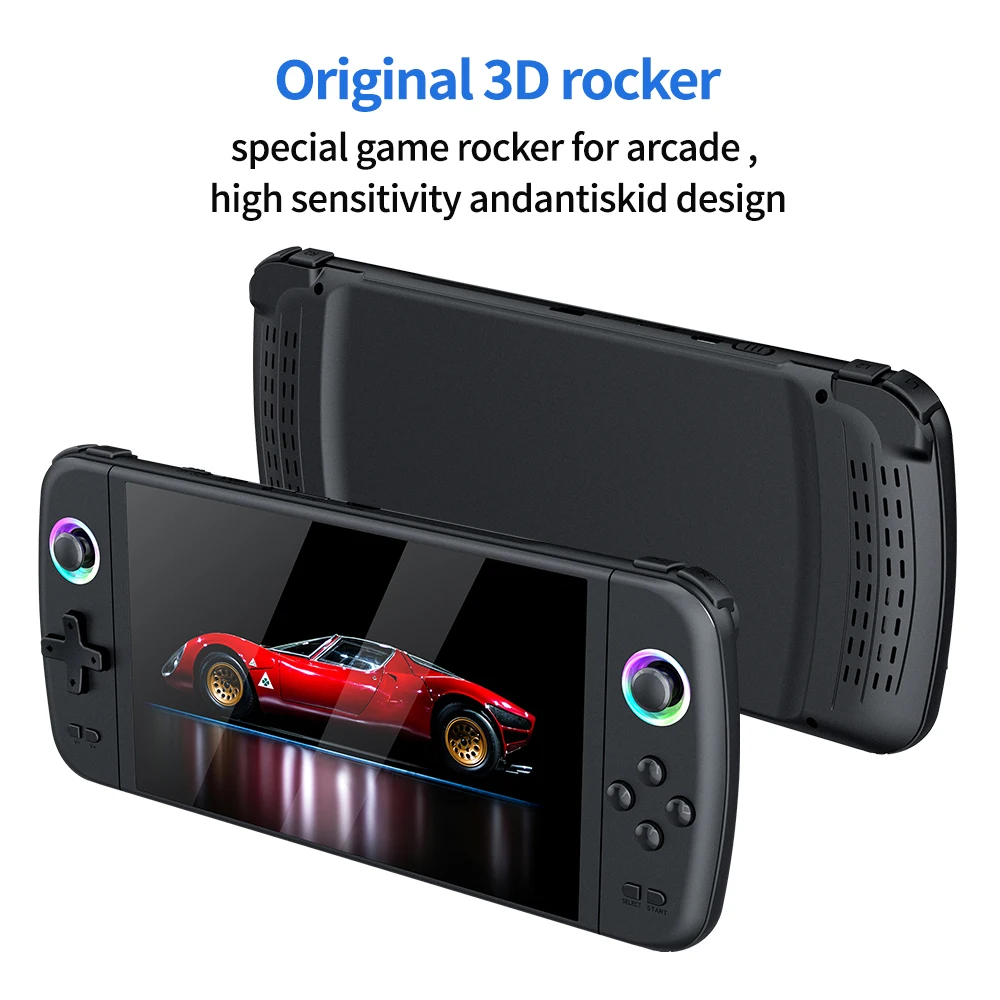 BOYHOM 2025 M27 Big Screen 7 inches display Handheld Game Player supports PSP etc30+simulators game rocker