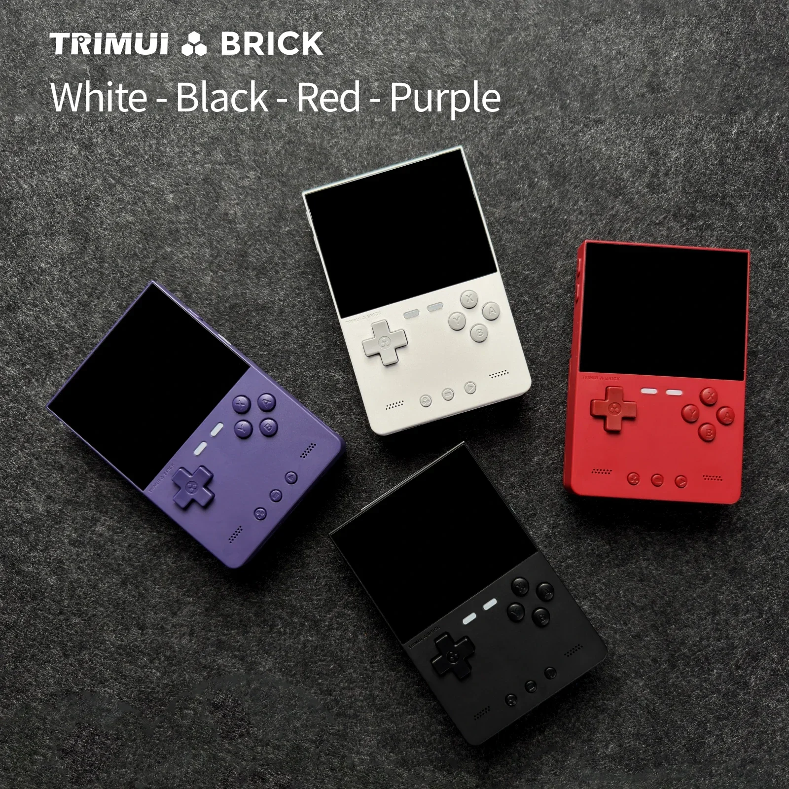 EAEY for TRIMUI BRICK Handheld Game Console 3.2'' IPS Screen A133P Linux System Trimui UI Metal Back Panel Key LED Lighting