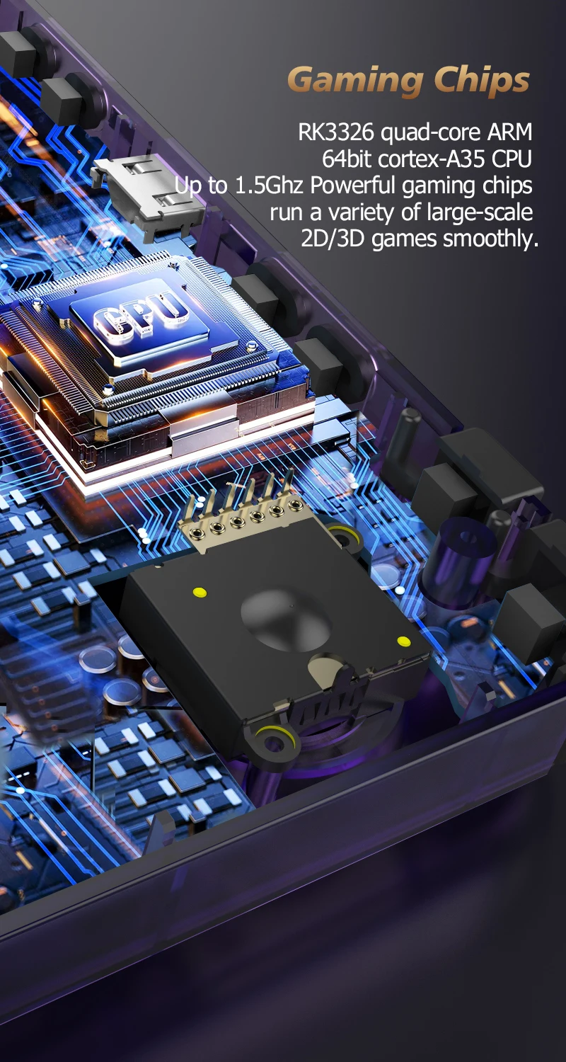 R36H Retro Handheld Video Game Console Linux System 3.5 Inch IPS Screen Portable Pocket Video Player R36S 64G 128G Game Boy Gift