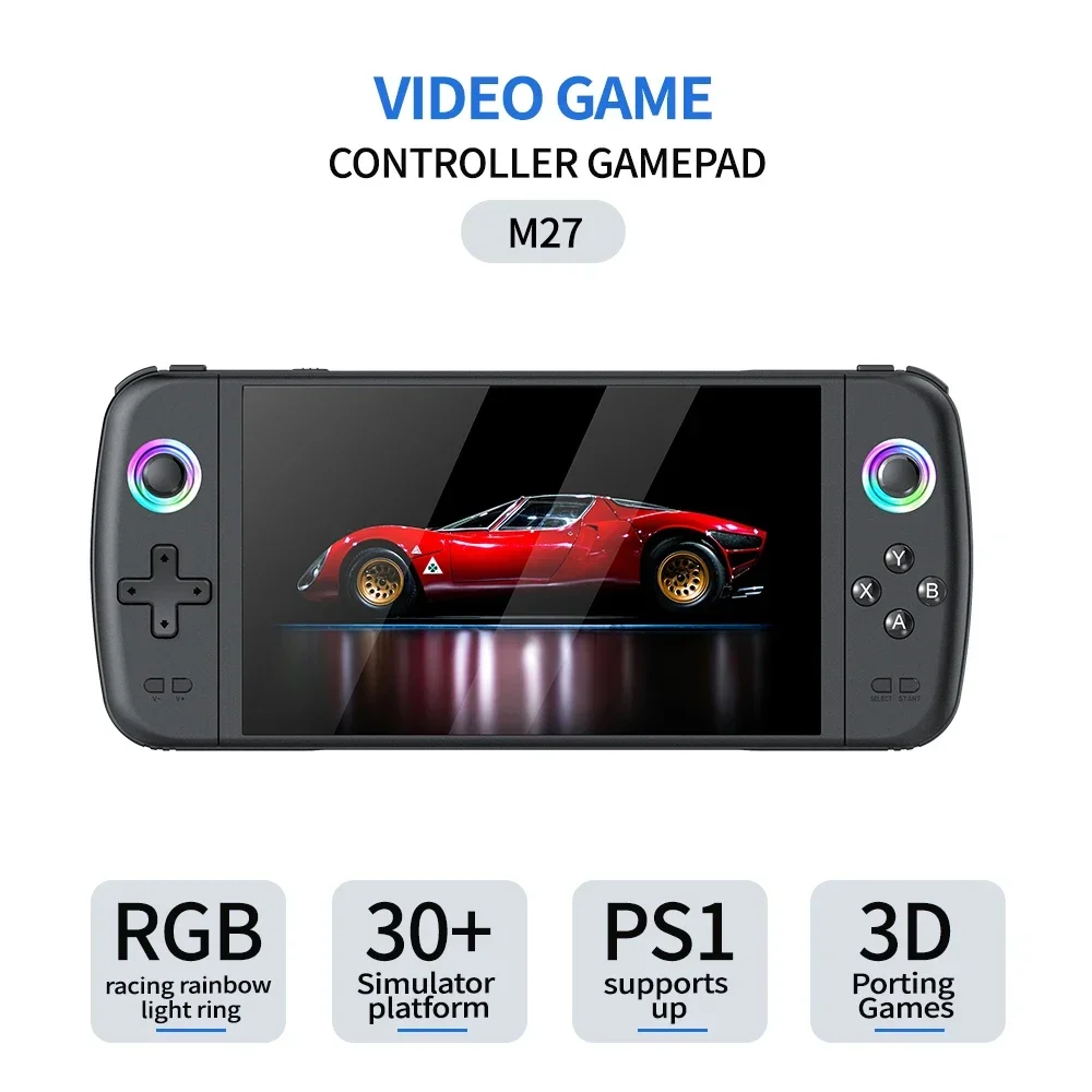 M27 Portable Pocket Retro Handheld Video Game Console 7.0Inch IPS Screen 1024*600 Display Support LINUX HDMI for boys game gift