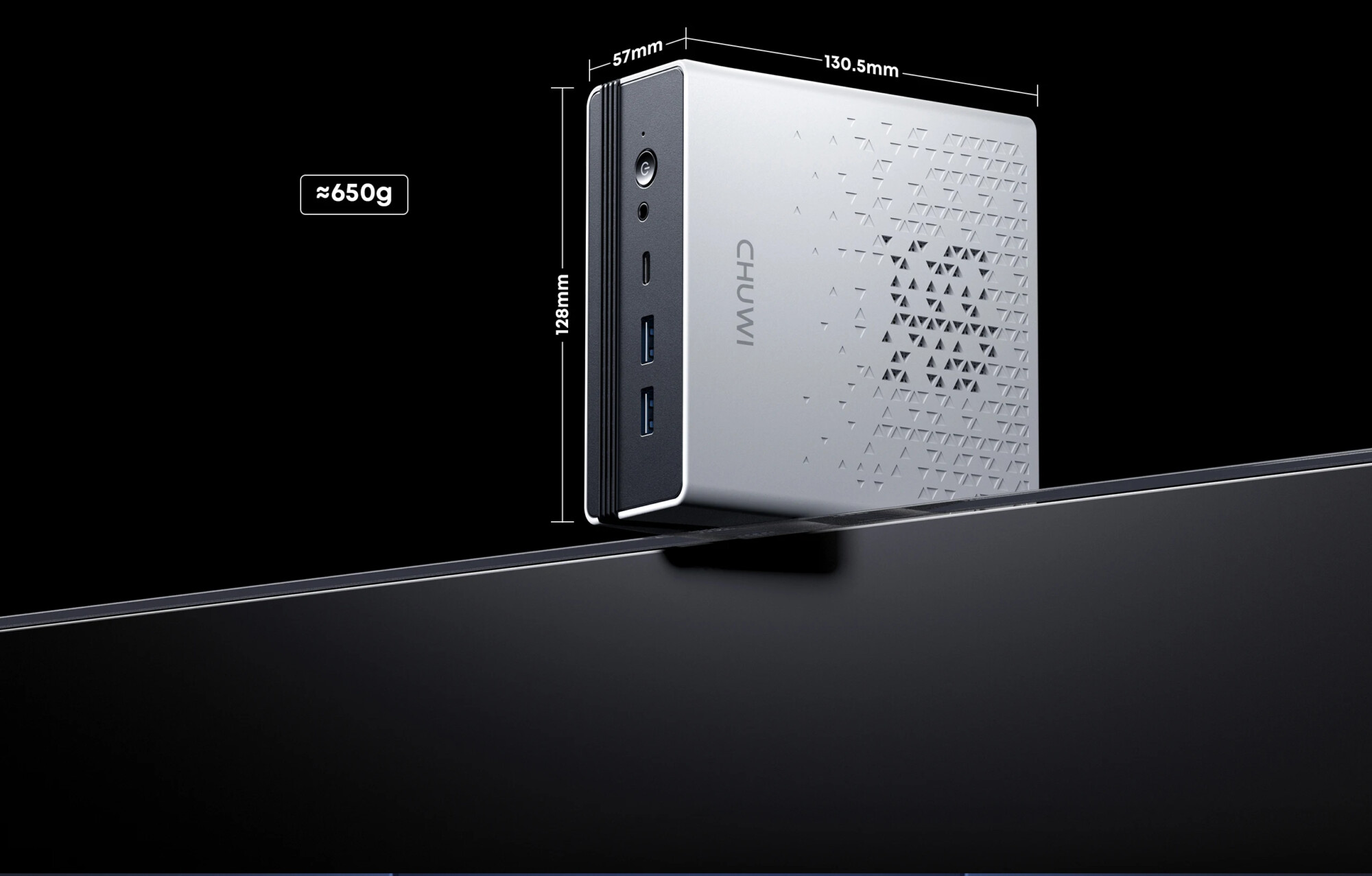 CHUWI UBox Mini PC AMD Ryzen 5 6600H 16GB DDR5 512GB SSD Windows 11 Pro 4K 144Hz Decording WiFi 6 BT 5.2 Extend M.2 1T*2 650g