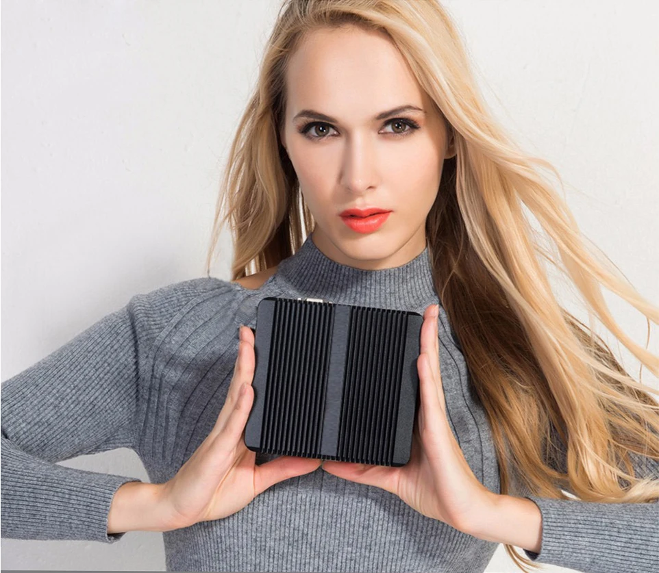 XCY Fanless Mini PC Intel Celeron J6412 J4125 2x GbE LAN 2x RS232 HDMI VGA WiFi 4G LTE Windows 10 Linux Industrial Computer